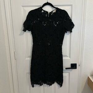 Black lace dress